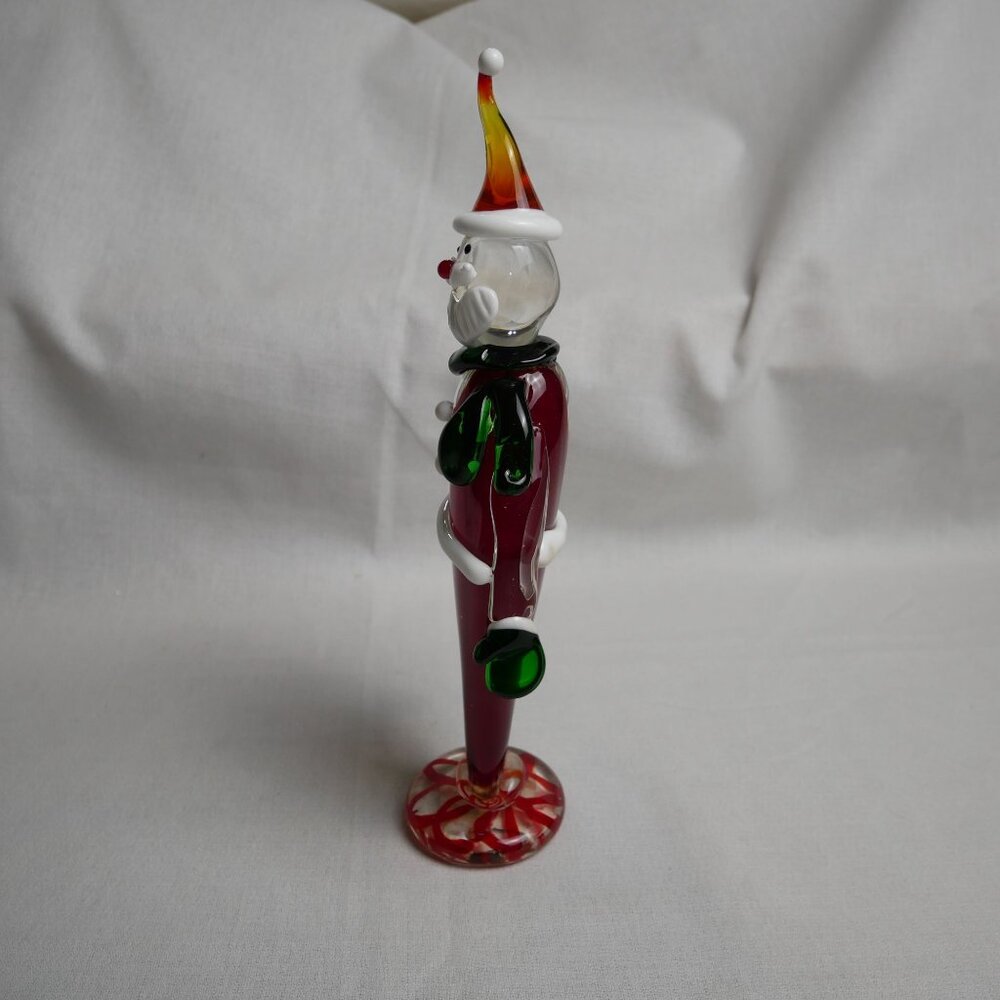 Vintage Cannon Falls Holiday Gallery Clear Glass Santa Claus 11" Figurine - Picture 2 of 6